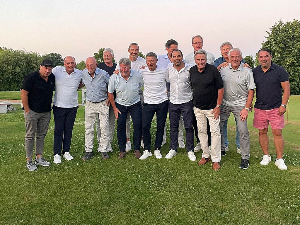 Mannschaft beim Golfturnier mit Hansi Müller und Wintec Autoglas