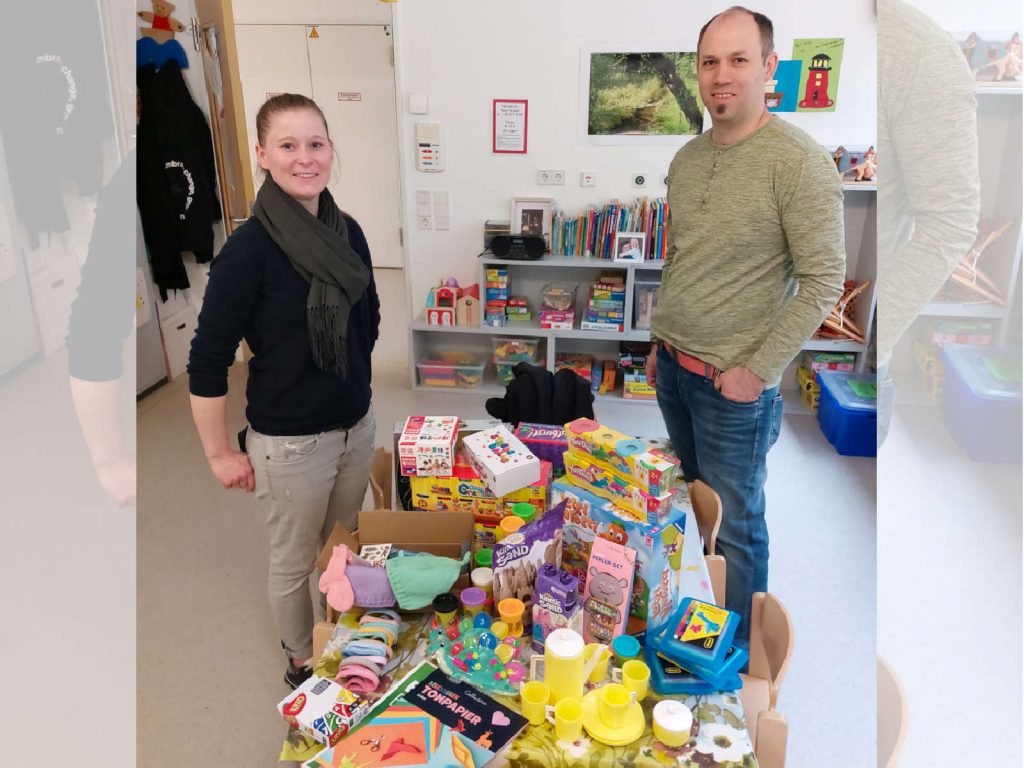 Sachspende der Familie Bienzle für die Kinderkardiologie und die Intensivstation